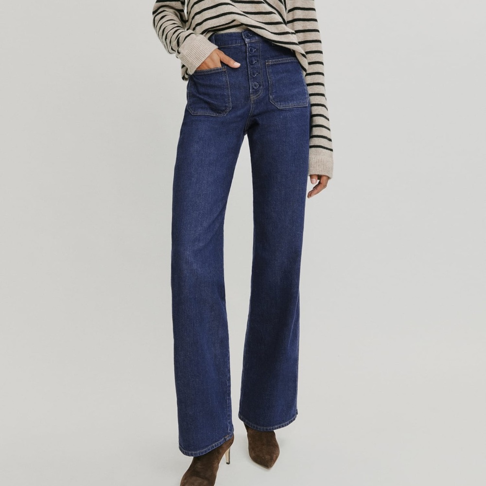 Reformation Victoria High Rise Wide Leg Jeans